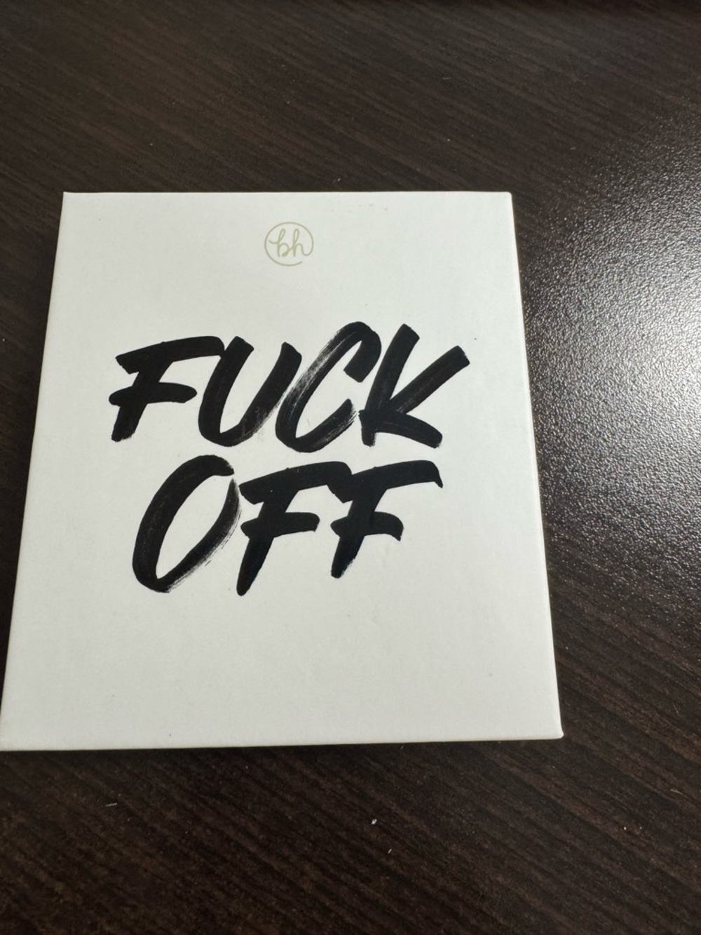 F**k Off 9 color shadow palette Box with Bold Black Script